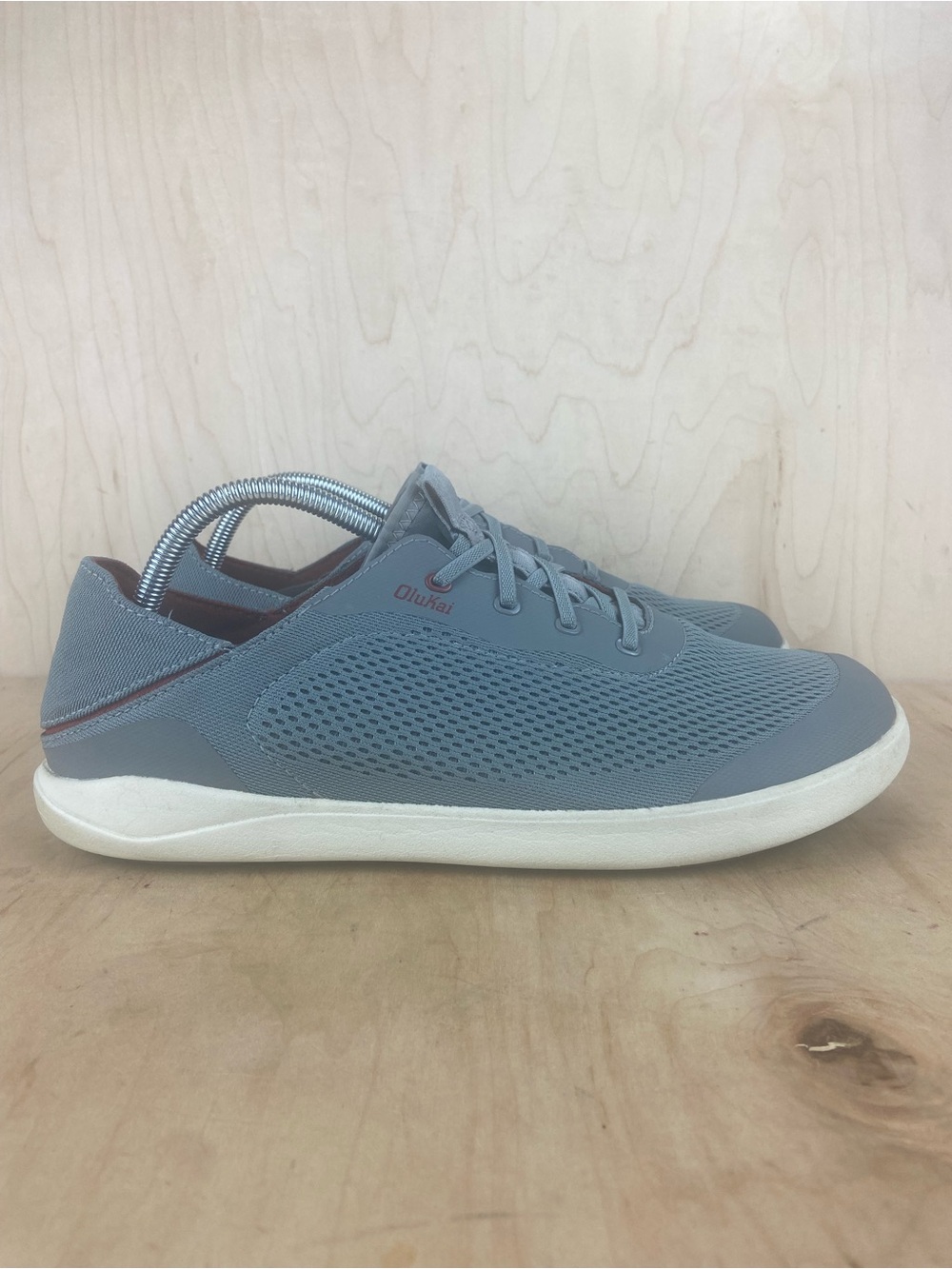 Olukai Moku Pae Men’s Grey Mesh Breathable Slip On Boar Shoes Size 11.5 - Picture 1 of 12